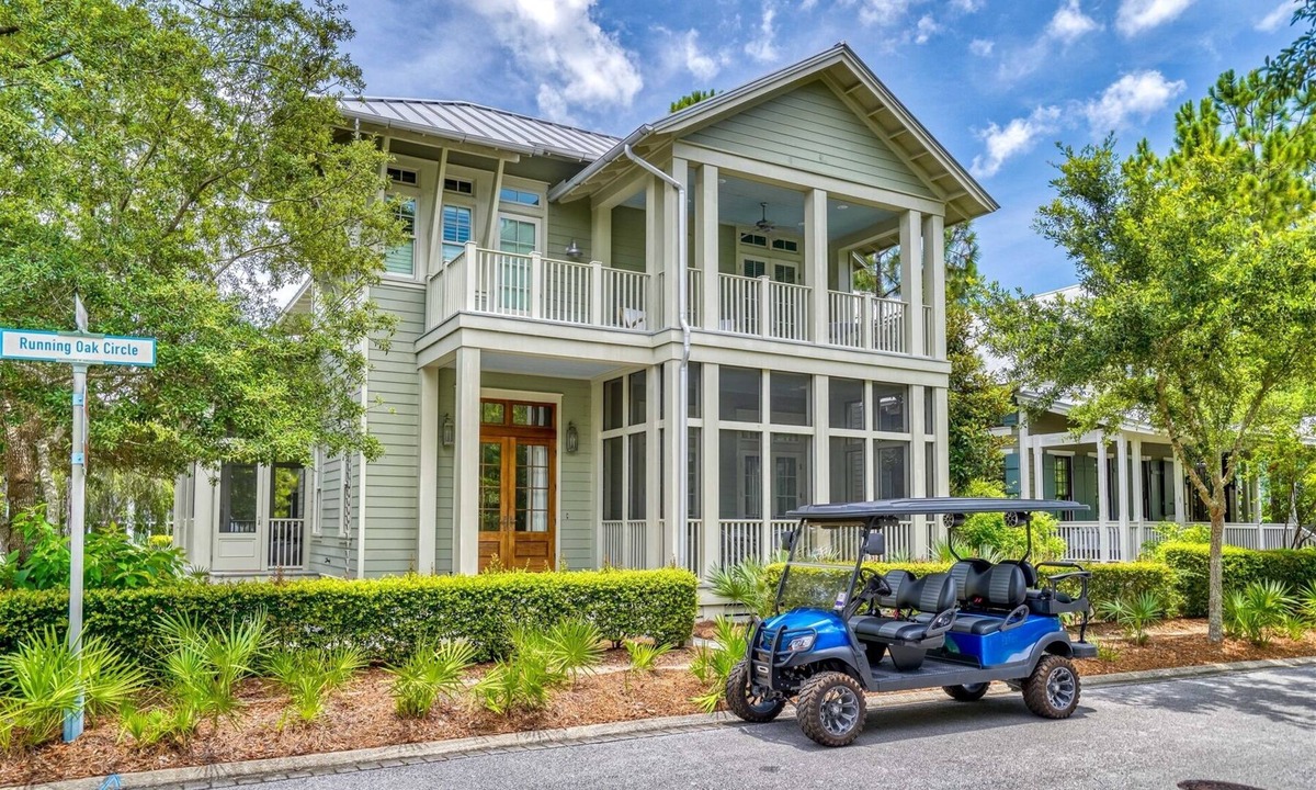 Forest District House | 5BR WaterColor Oasis in Forest District – Beach Club Access, Golf Cart, Pools, Bikes & More!