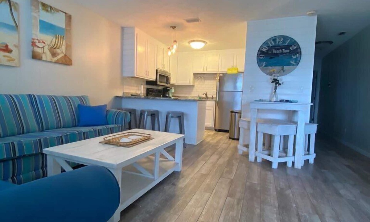 West Panama City Beach Condo | Beach access #73 across the street! Easy Parking! INQUIRE ABOUT SNOWBIRD RATES!