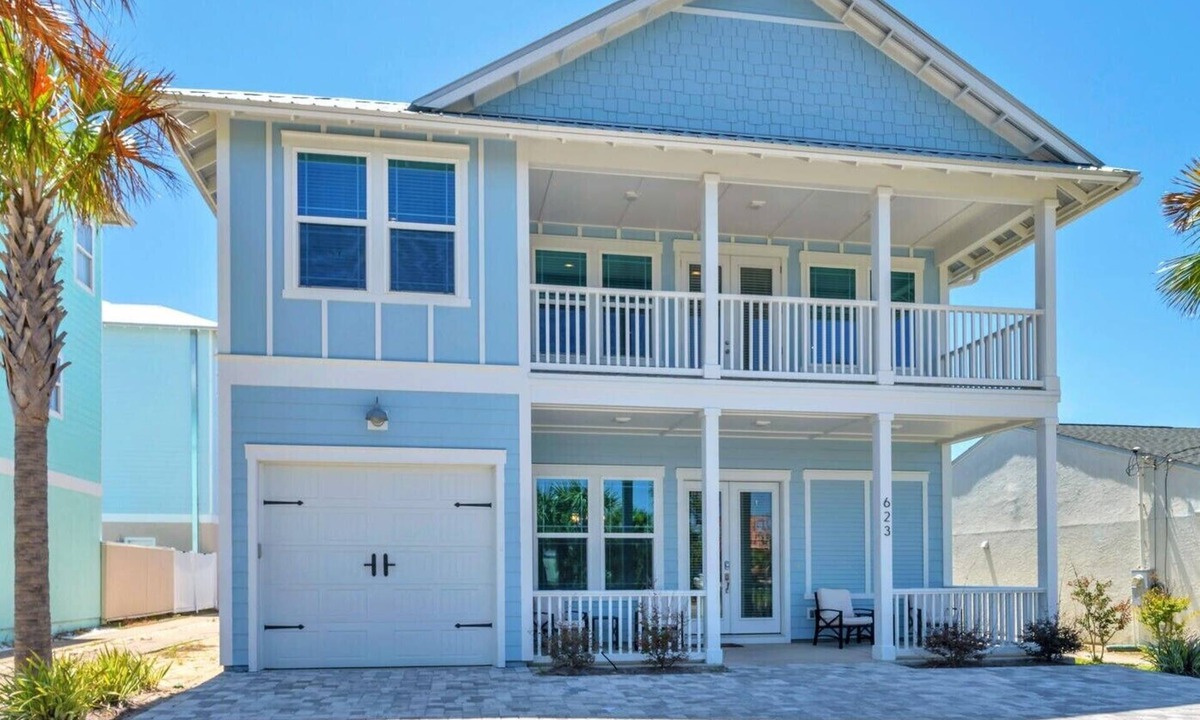Panama City Beach House | Beach Dreamin'- Coastal Craftsman Luxury Beach House with Huge Pool and Hot Tub