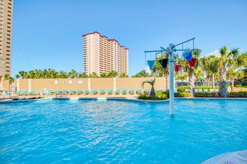 Panama City Beach House | Beachfront resort condo with gulf views pools splash pad hot tub & gym