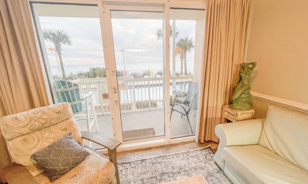 Panama City Beach Condo | BEAUTY CALYPSO 1 BR @ PIER PARK, 2 FREE Beach Chairs, Poolside, Taylor Guitar!