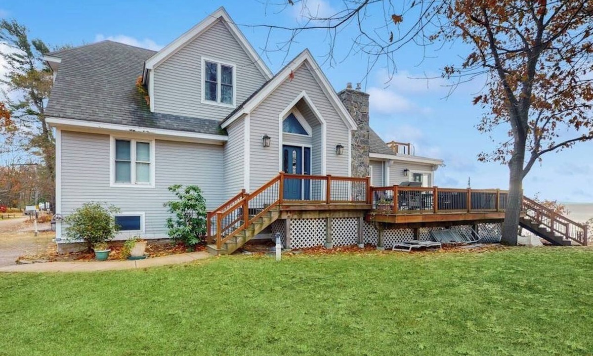 Malletts Bay House | Lakefront home with water access, views of the mountains, private deck & patio