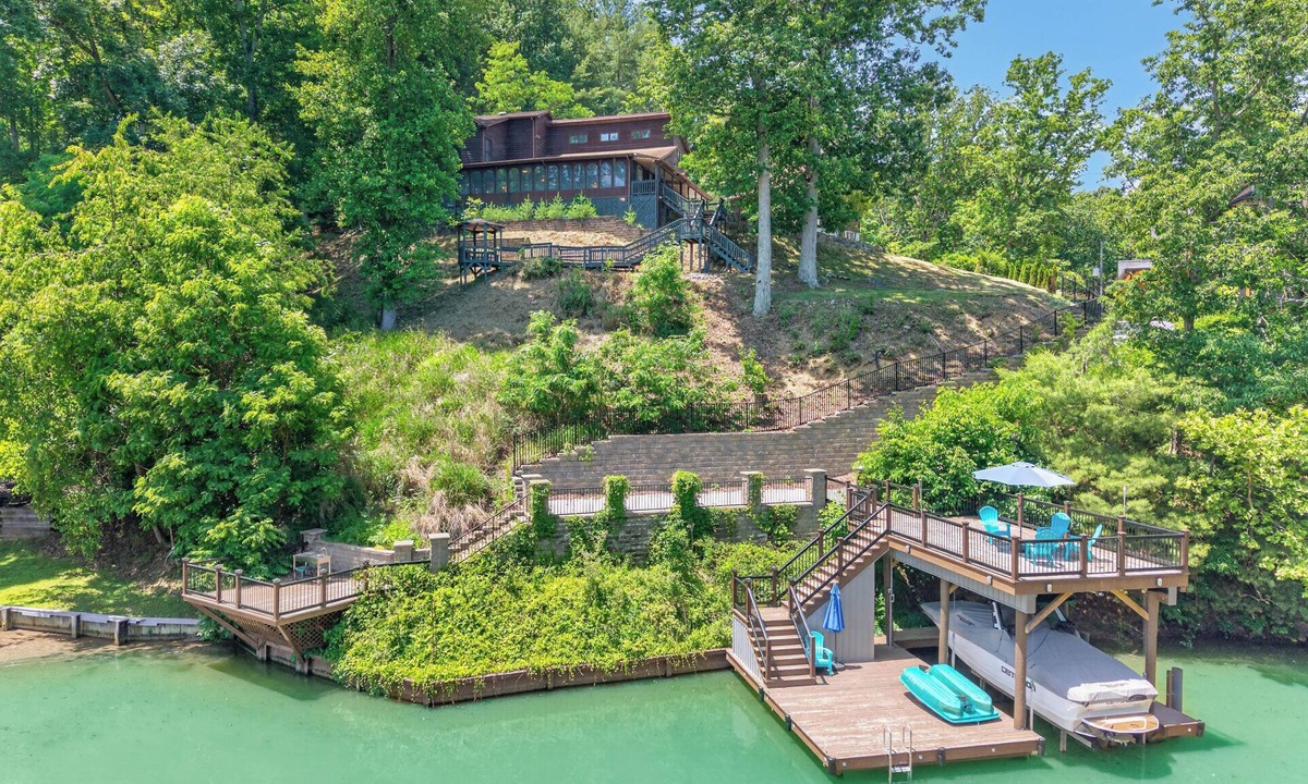 Pulaski House | Lakefront retreat with private dock, lake views, spacious decks, pool table, and sun room!
