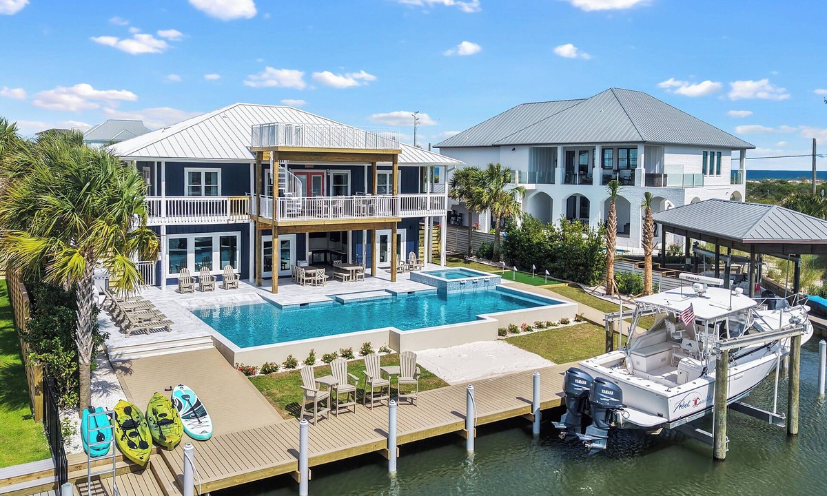 Perdido Key Coves One House | New Beach Listing! Harmony Key - 8BR, 5Bath, Private Beach, Pool, Spa!