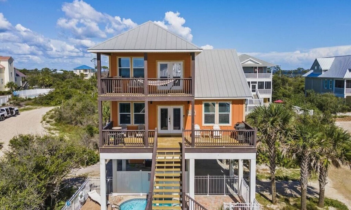 Cape San Blas House | North Cape, beautiful ocean view, private pool, hot tub, fire pit!