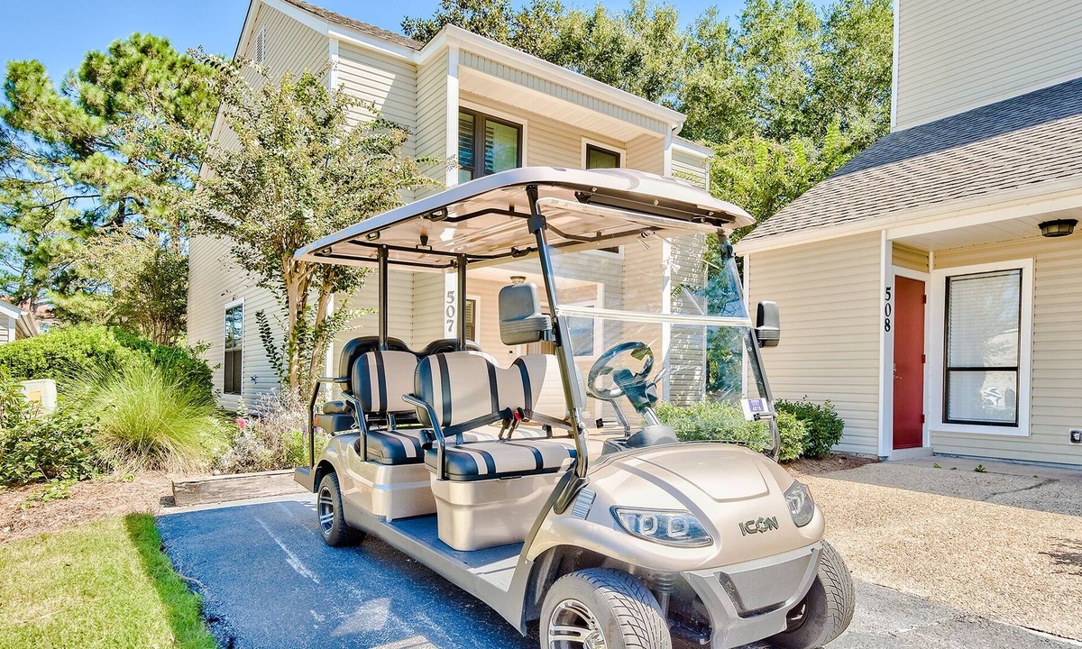 Sandestin Condo | Pet Friendly ~ Golf Cart Included ~ Spacious Living Area ~ Private Patio