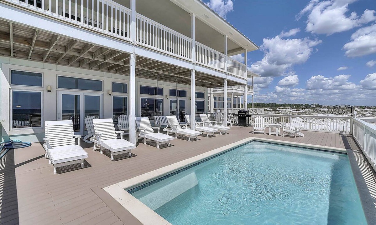 Gulf Trace House | Storks Nest - 30A Beachfront Home with Private Pool & Direct Beach Access