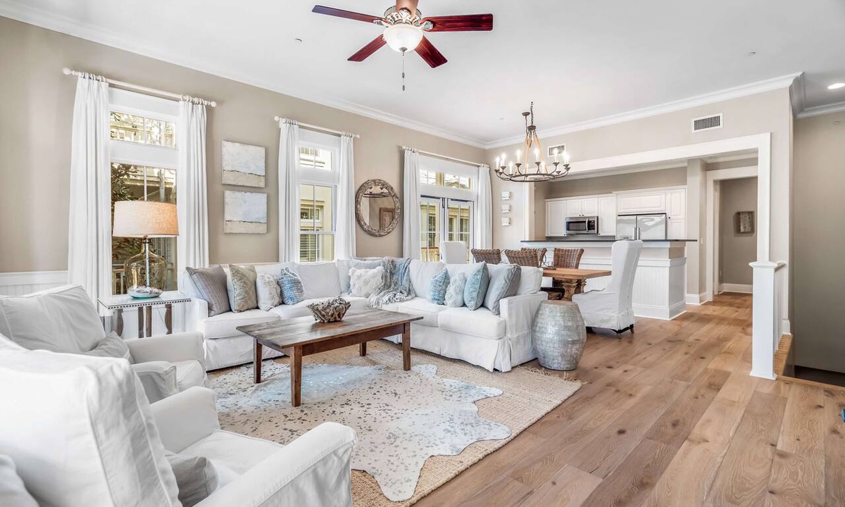 Beach District Condo | Stunning Designer Townhome Next to Beach Club. Easy Walk to Shopping and Dining