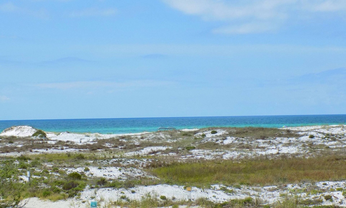 Grayton Beach House | View of the Gulf from our front porch overlooking the dunes and Grayton Beach