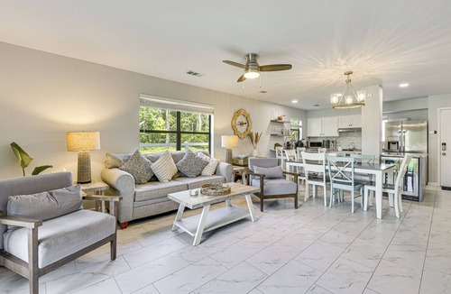 Mary Esther House | 10 Mi to Navarre Beach! Waterfront Rental w/Pool