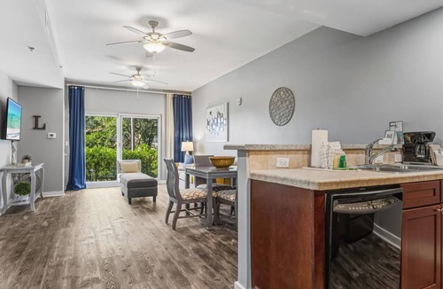 Sandestin Condo | 1BR at Luau! Ground Level Walkout! Tropical Pool, Hot Tub, Waterfall,Tiki Bar