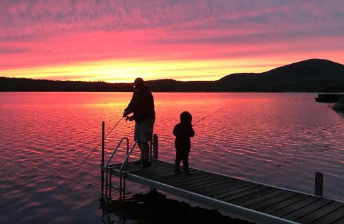 Sullivan House | Acadia Sunset Fishing Cabin #3 family beach fire pit