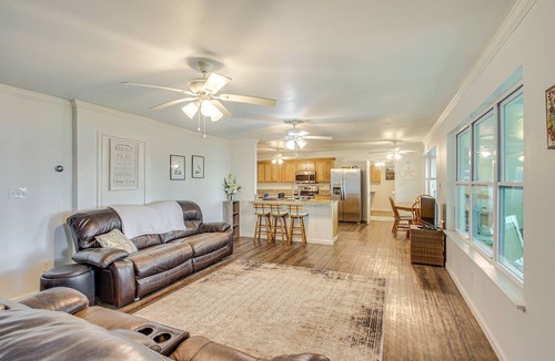 Florida Panhandle House | Bayfront Home in Pace w/Dock & Hot Tub, Near Ramp