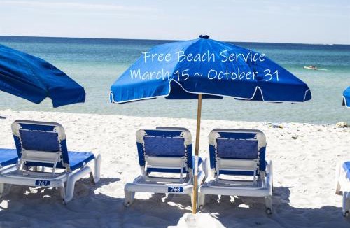 Panama City Beach Apartment | Beachfront, Free beach service, No fees-CC305 Pcb