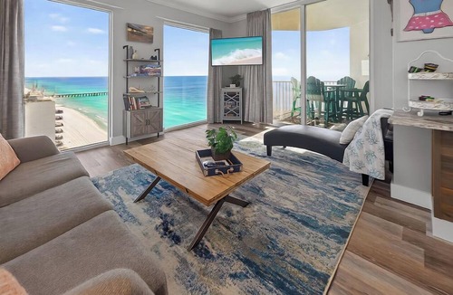 Panama City Beach Condo | Beachfront Penthouse! Scenic Views! 10ft Ceilings!