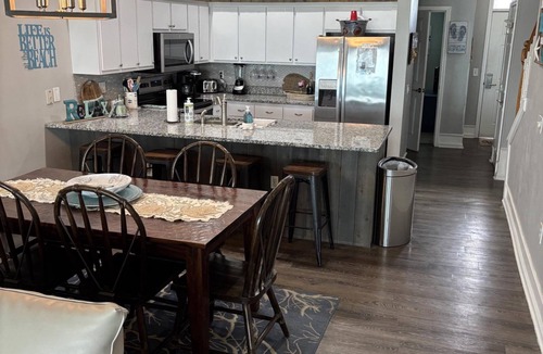 Panama City Beach House | Beachfront Townhouse(21) Pet Friendly Covered Deck