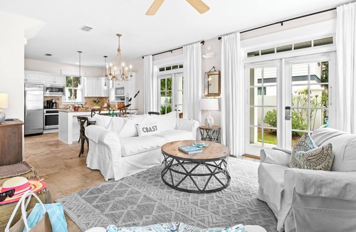 Rosemary Beach House | Beautiful Southside 30A Designer Cottage 150 Steps to Community Pool and Beach