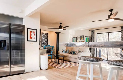 Springdale Apartment | Beautiful upstairs apartment featuring local art