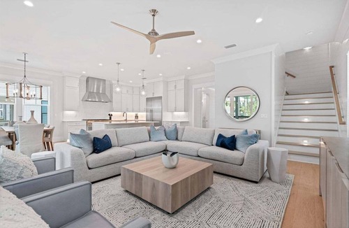 Village of Sugar Beach House | Brand NEW! LSV/Golf Cart, Pool, 4 Bikes, Pet Friendly, Steps to the Beach!