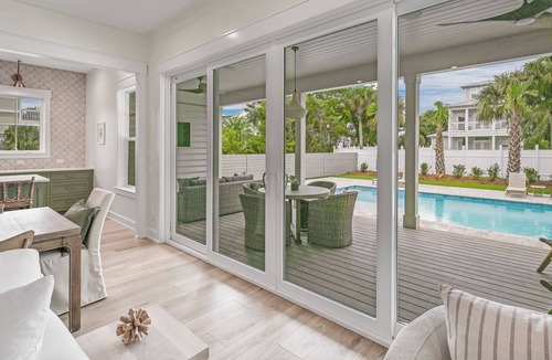 Village of Sugar Beach House | "Coffee and Starfish" Brand New Seagrove Beach Home - Large Heated Private Pool, EV-friendly