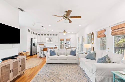 Village of Sugar Beach House | Dog Friendly Seagrove Beach Home Sleeps 10, Pool, Walk to Beach!