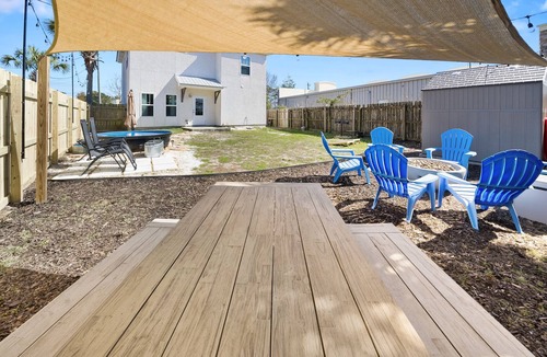 Inlet Beach Heights House | Family Getaway 4BR Games Fire Pit Easy Beach Access Fenced Yard Pet Friendly