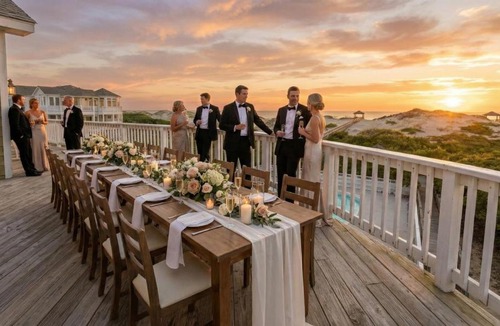 Corolla House | Fitzgerald Estate No Resort Fee Sleeps 30 Weddings & Events OBX