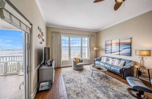 Upper Grand Lagoon Condo | FREE Daily Golf! Reflections 805 Amazing Top Floor View, Resort Pool, Hot Tub