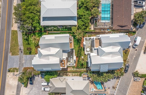 Seacrest House | "Getaway on Green" South of 30A Walk to Beach Private Heated Pool Elevator Bikes