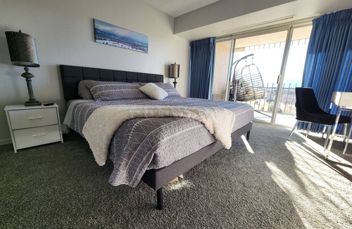 Southeast Colorado Springs Condo | Gorgeous mountain view! 2-bdrm 10th floor condo, 48ft balcony, sleeps 6