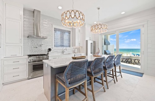 Inlet Beach House | Gulf-Front Home with Private Boardwalk, Pool, and LSV