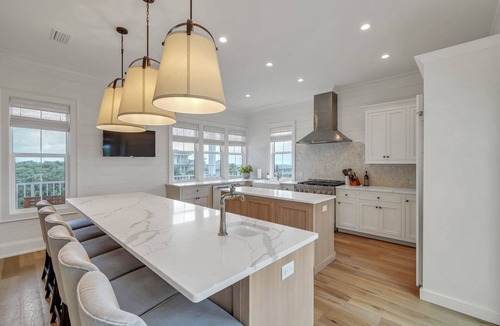 Seacrest House | Gulf views! 2 minute walk to beach. Large pool and outdoor space! 7 bikes, LSV!