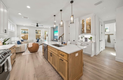 Inlet Beach Heights House | Heated Pool Putting Green Sleeps 14 Walk to Beach Near 30A