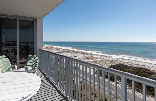 Pensacola Beach Condo | Huge Balconies with three Water Views, Resort Pool with Spa - ED1050