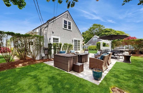 Falmouth House | Inviting duplex with central AC, grill, firepit, & walk to beach