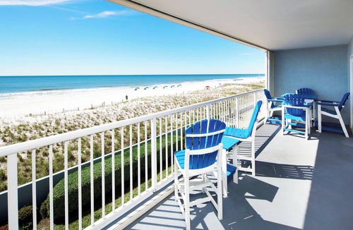 Fort Walton Beach Condo | Islander Beach 3001 Direct Ocean View from Private Balcony, Large Pool, Free Beach Service