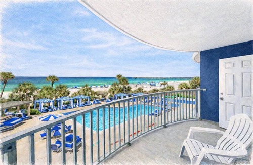 Panama City Beach Hotel | King & Bunk | Palm & Tide | Family Fun Stay | Two-Tower Retreat | 2 Units