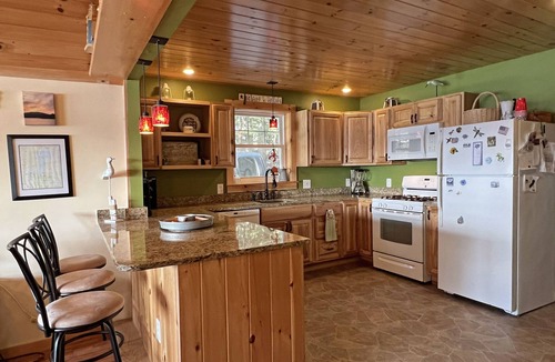 Cherryfield House | Lakefront, sandy cove, feet from water, <1hr from Acadia Nat'l Park, Bar Harbor