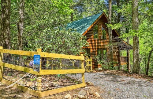 Ellijay Cabin | Laurel Overlook | No Pet Fees| Fenced yard | Sleeps 5 | Hot Tub