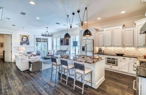 WaterSound West Beach House | Luxury Family Retreat with LSV, Bikes, Heated Community Pool and Private Beach