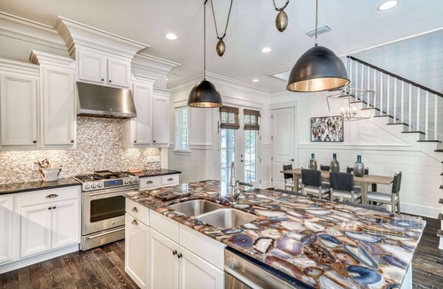 WaterSound West Beach House | Luxury Family Retreat with LSV, Bikes, Heated Community Pool and Private Beach