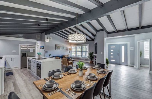 Oak Park - Northwood House | Luxury San Antonio Group Getaway with Heated Pool, Game Room, Poker Room, Grill & Backyard Fun Near Downtown