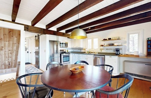 Thornton House | Mtn-view home with large deck, wood stove, firepit, grill, streaming, W/D, & AC
