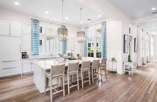 Wiregrass Meadows House | Must See in Watercolor! Private Pool, Outdoor Lounge, Golf Cart, Bikes, and More