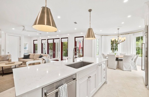 Seaside House | Newly Designed Custom Seaside Home with 6 Bedrooms + Next to Adult Pool/Fitness Center