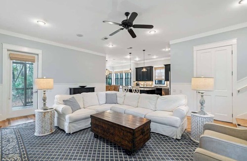 Cottage District House | Newly Updated Spacious 4BR WaterColor Home, Carriage House and Bikes Included