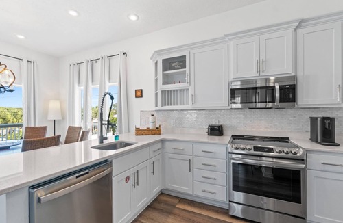 Laguna Beach House | PCB Pet-Friendly 5BR, 145 Steps to the Gulf: Hot Tub, Splash Pad, Sleeps 18