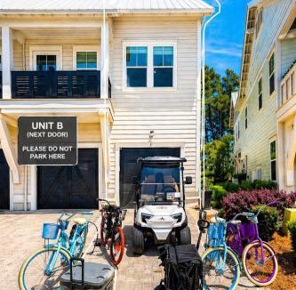 Santa Rosa Beach Apartment | Rhema Luxury Beach Haus 2BR 2B ResortPool with optional 6-seater GolfCart & 4Bikes