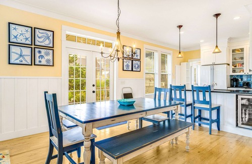 Nelscott House | Romantic Oregon Coast Escape with Porch, Fireplace & Garden Charm