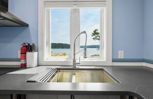 Sebascodegan Island Apartment | Seal’s Haul. Water's edge living in this 1 BR and 1 BA first floor unit.